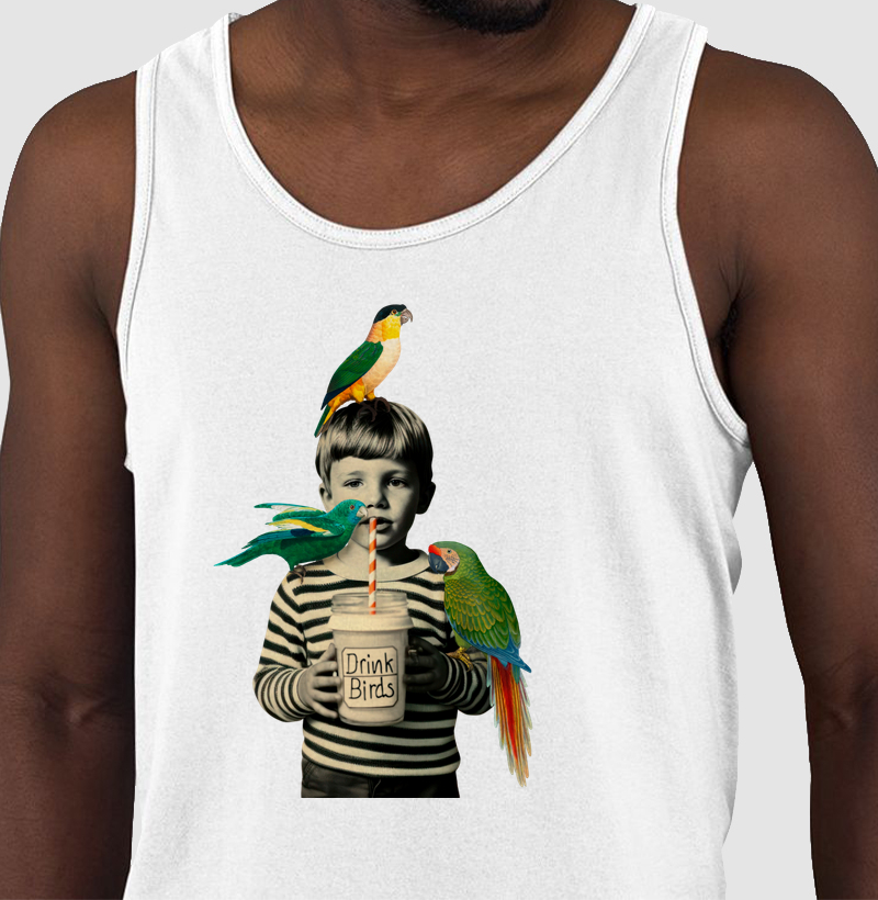 Colagens - Birds Drink - Regata