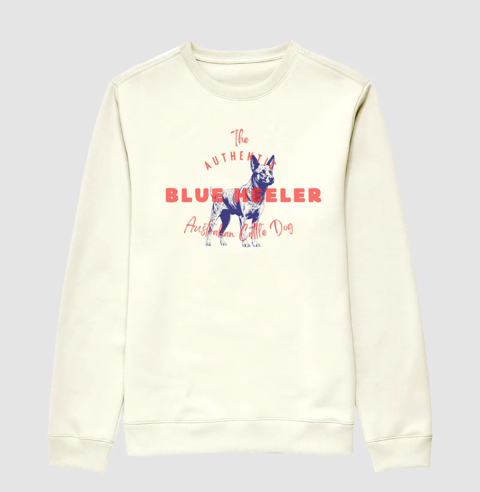 Authentic Blue Heeler Moletom Careca