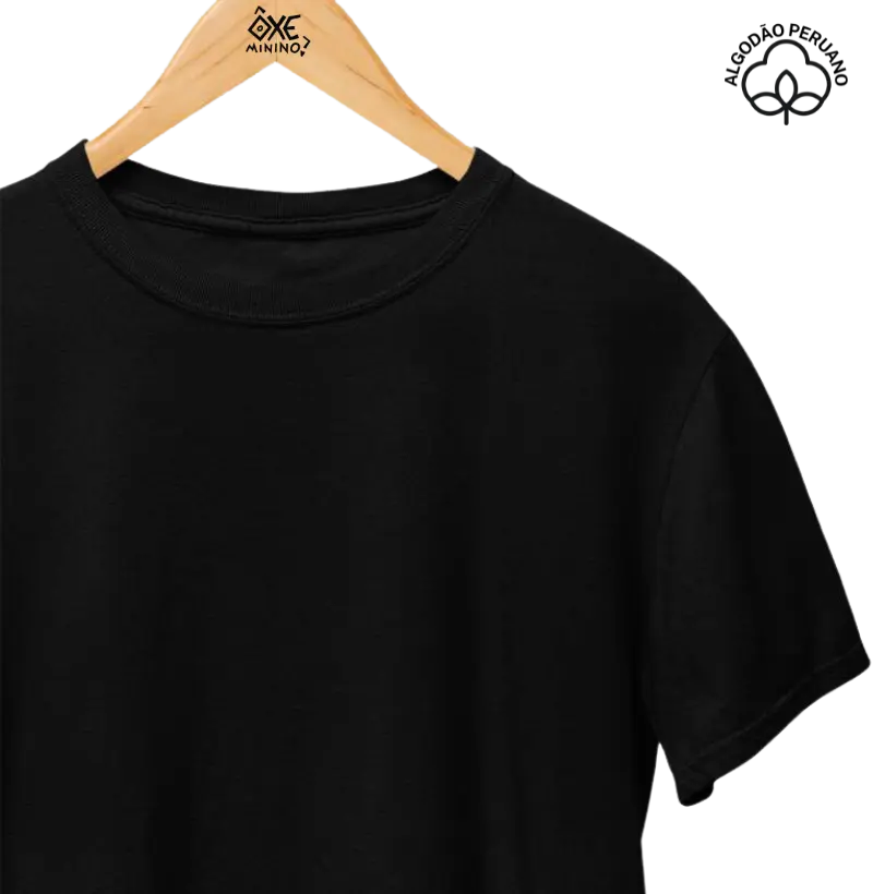 Camiseta algodão Peruano lisa masculina