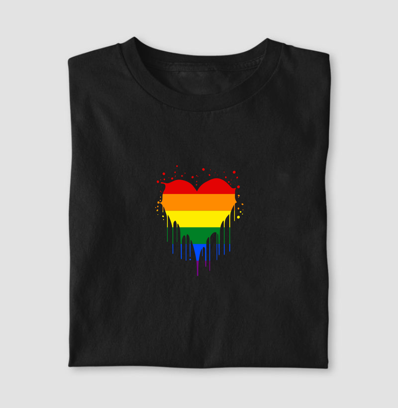 Coração LGBT Escorrendo