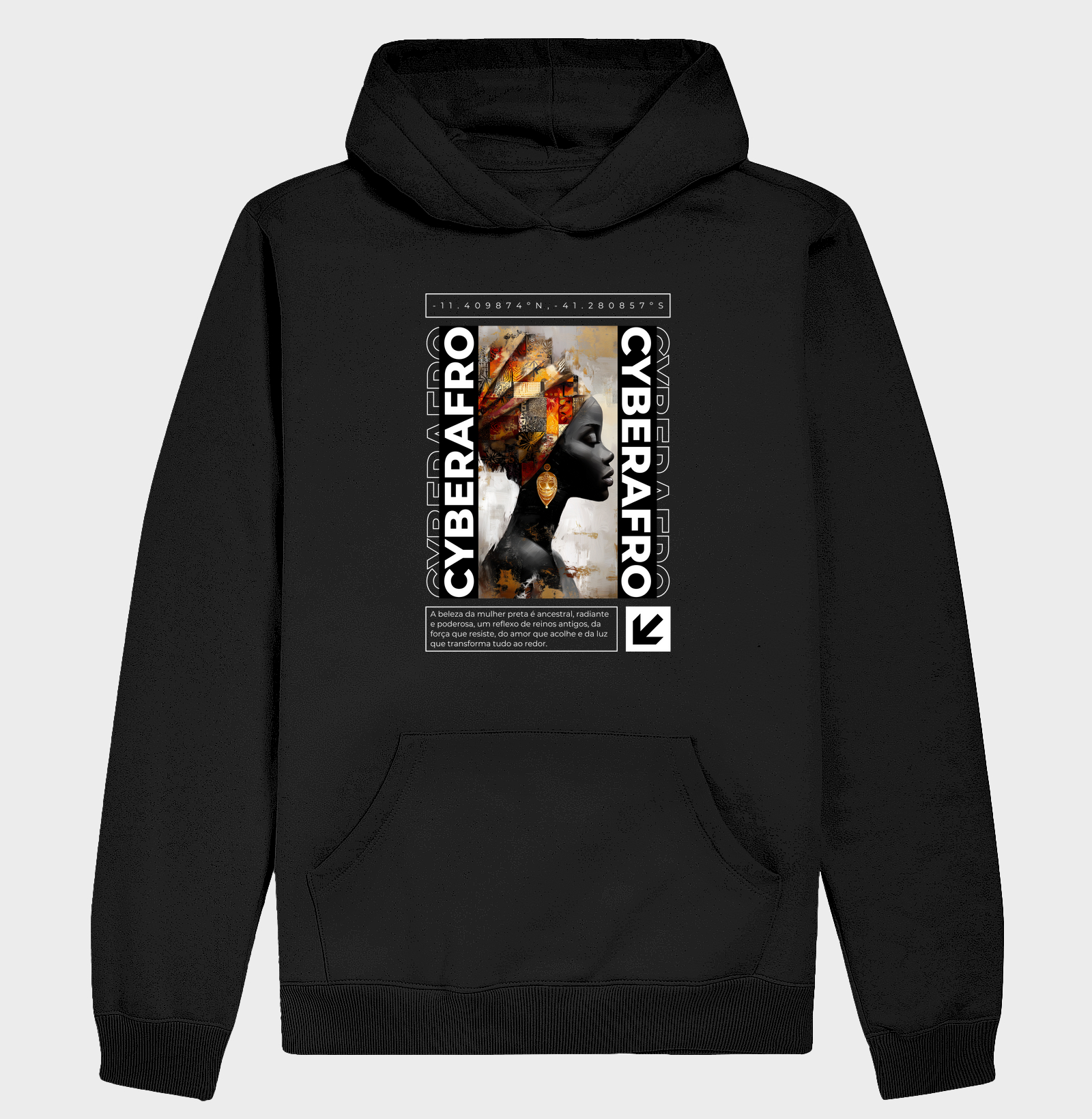 Hoodie Moletom Pérola Negra