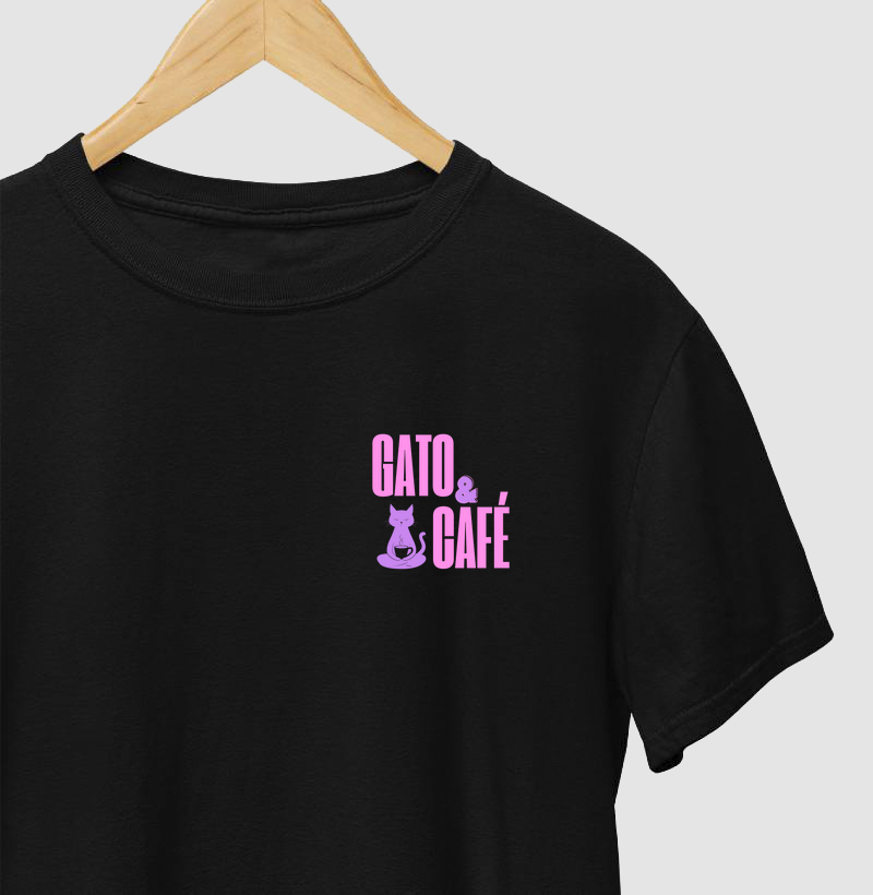 Camiseta- Gato & Café 