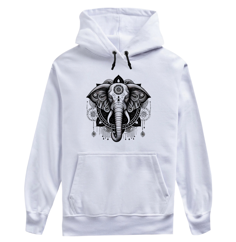 Elefante Preto e Branco