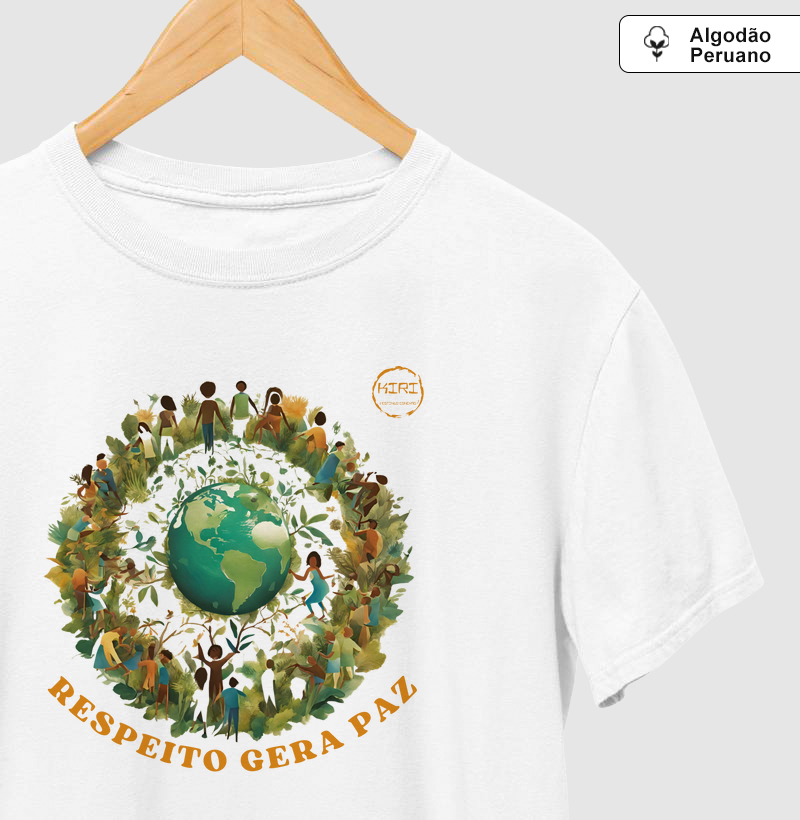 Camiseta Premium KIRI - Respeito Gera Paz