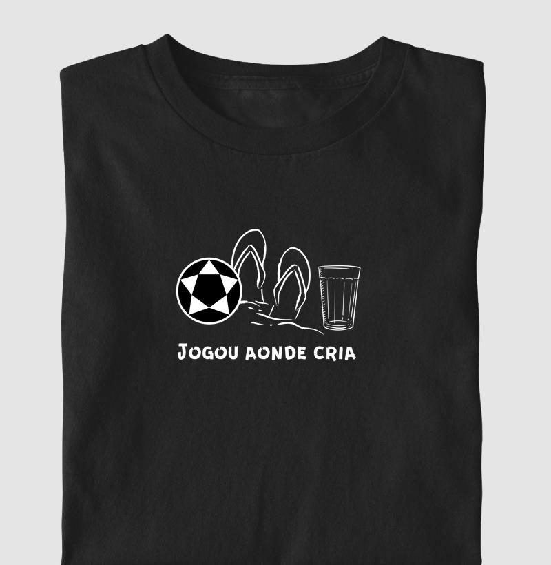 Camiseta jogou aonde cria
