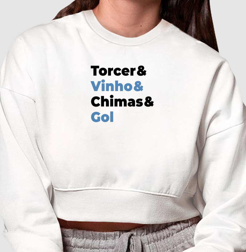 Moletom Cropped Torcer 
