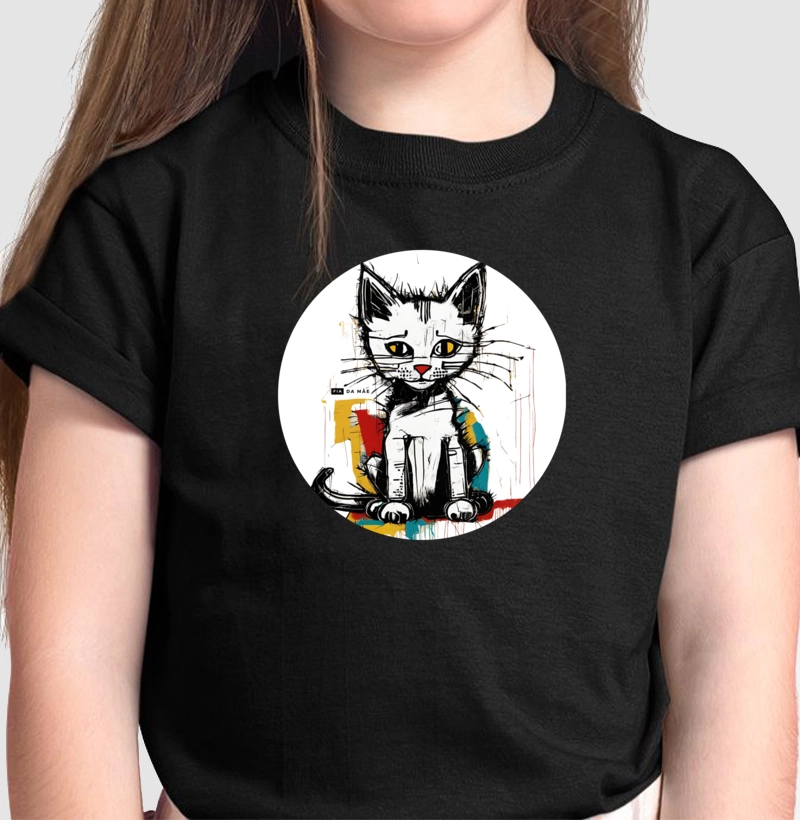 116 - Camiseta infantil de algodão Lion