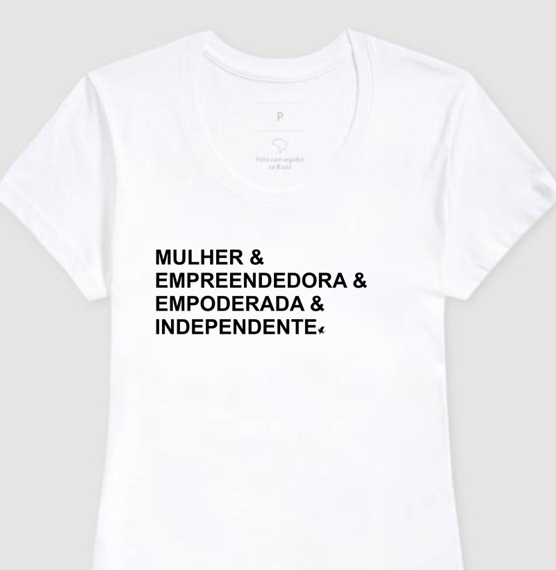 CAMISETA FEMININA EMPODERADA