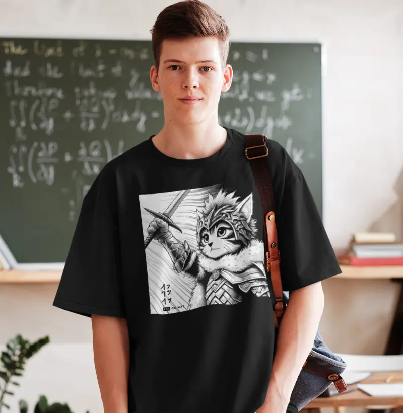 050 - Camiseta 100% algodão GuerreiroCat