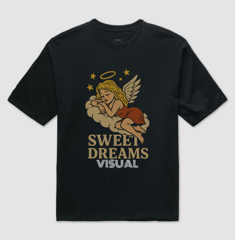 Camiseta Oversized Sweet Dreams - Visual