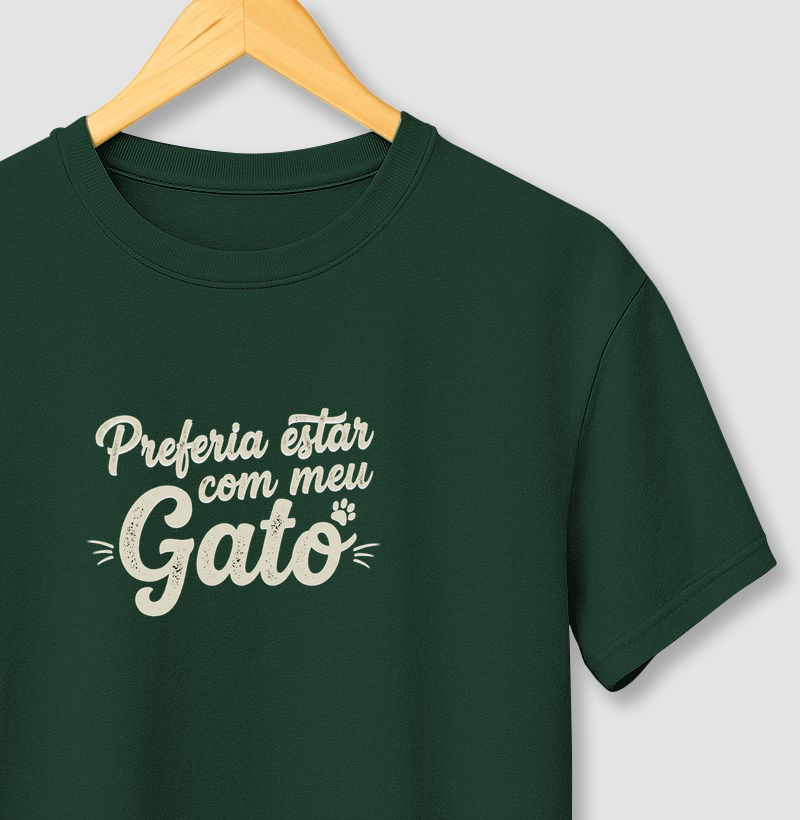 Preferia estar com meu gato