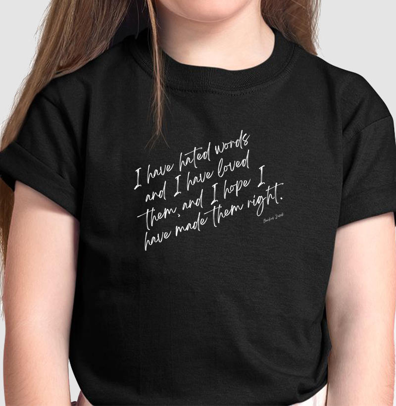 Camiseta Infantil HATED WORDS Matutaremos