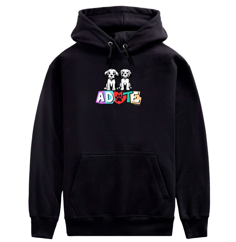 #006 - Adote - cachorro - Moletom