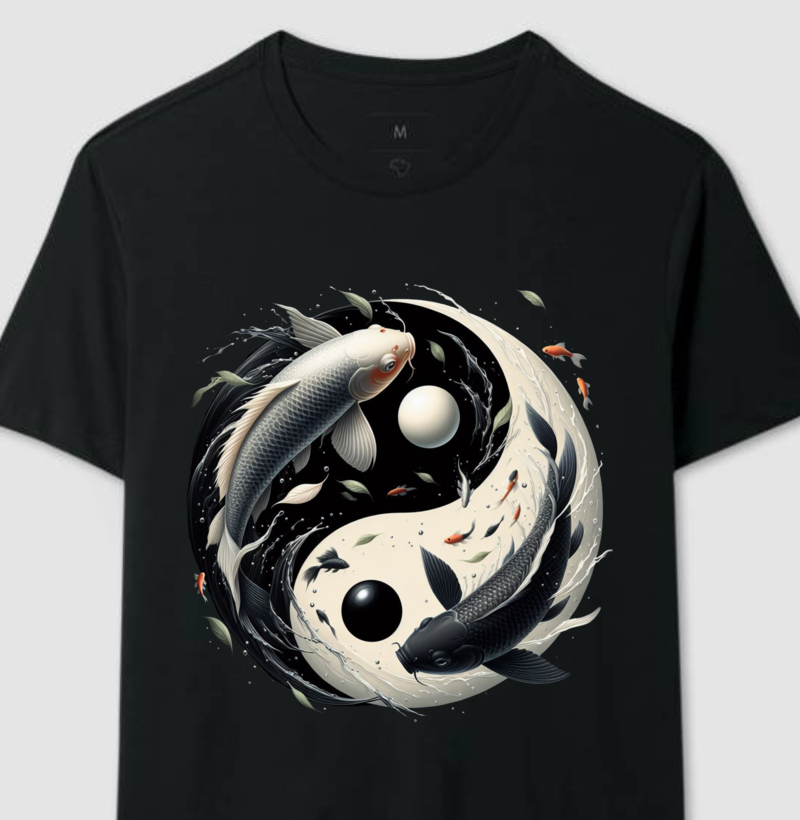 Camiseta Koi Yin-yang