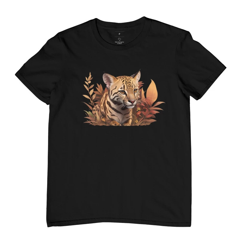 Camiseta filhote de jaguatirica 