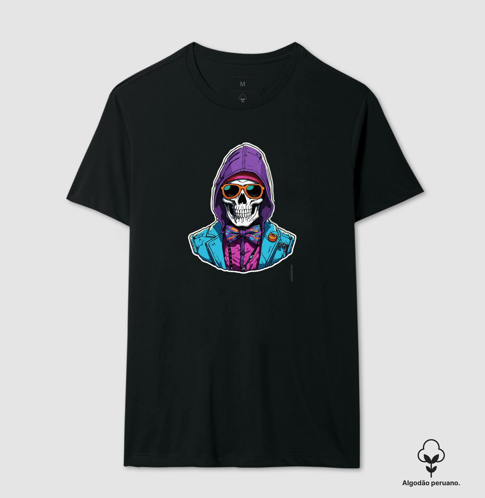 skull borboleta