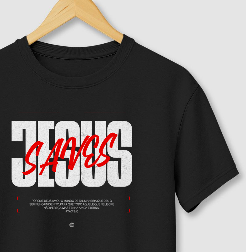 CAMISETA JESUS SAVES 2