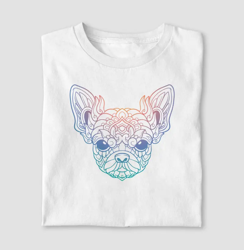 Chihuahua Arte Zen Neon