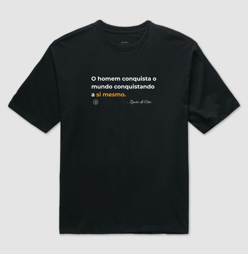 Camiseta Filosofia Estocisimo de Zenão de Cítio "Conquista"