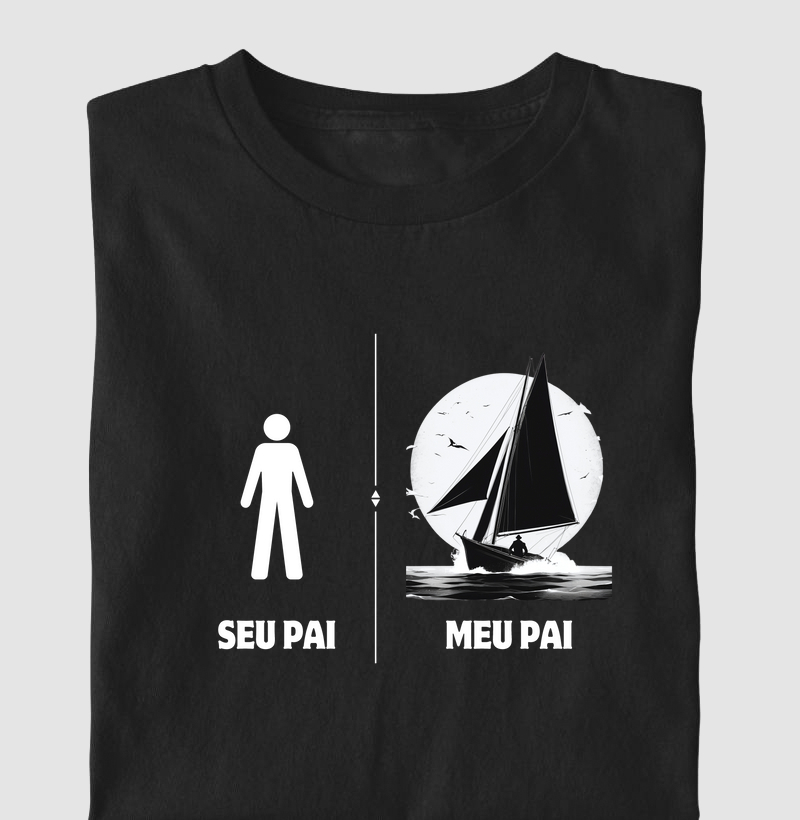 Camiseta de dia dos pais - Seu pai meu pai - Kids