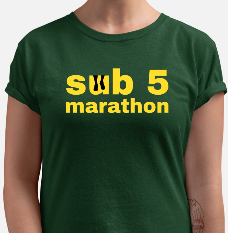 Camisa sub 5 h - Maratona