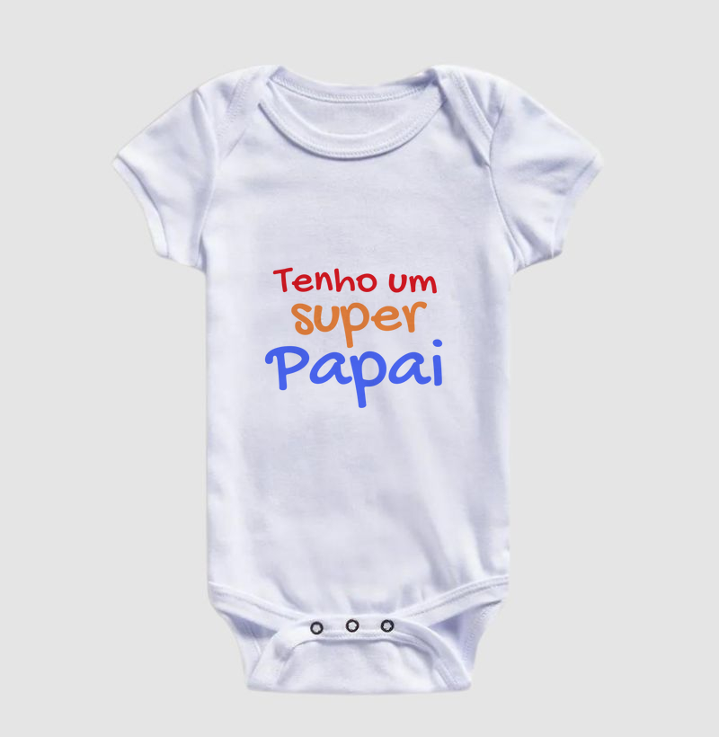Tenho um Super Papai (body claro)