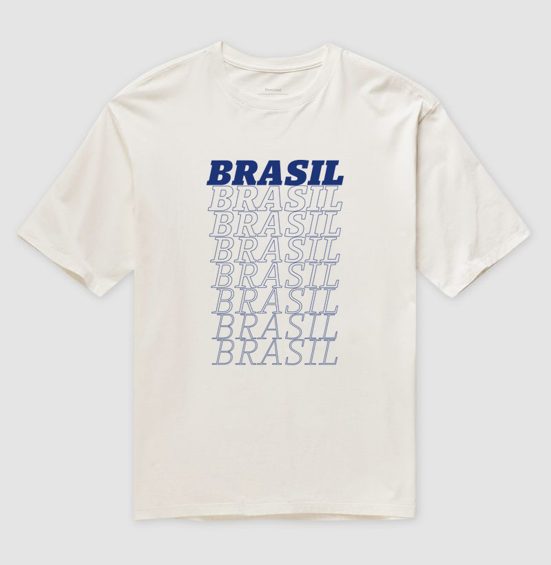 Camiseta Oversized Brasil Infinito