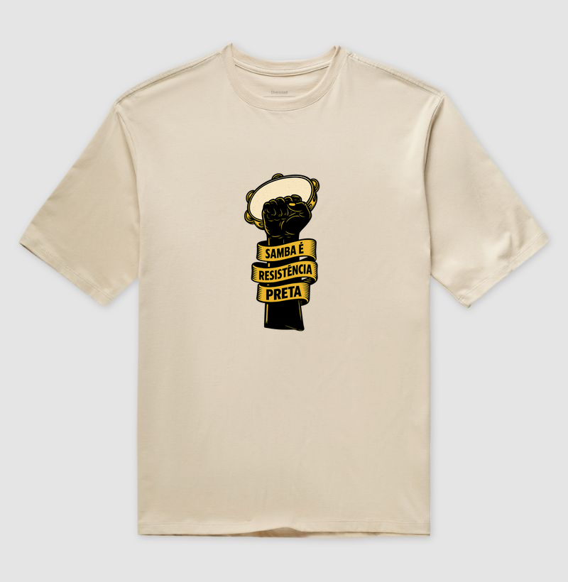 Camiseta Original Samba é Resistência Preta