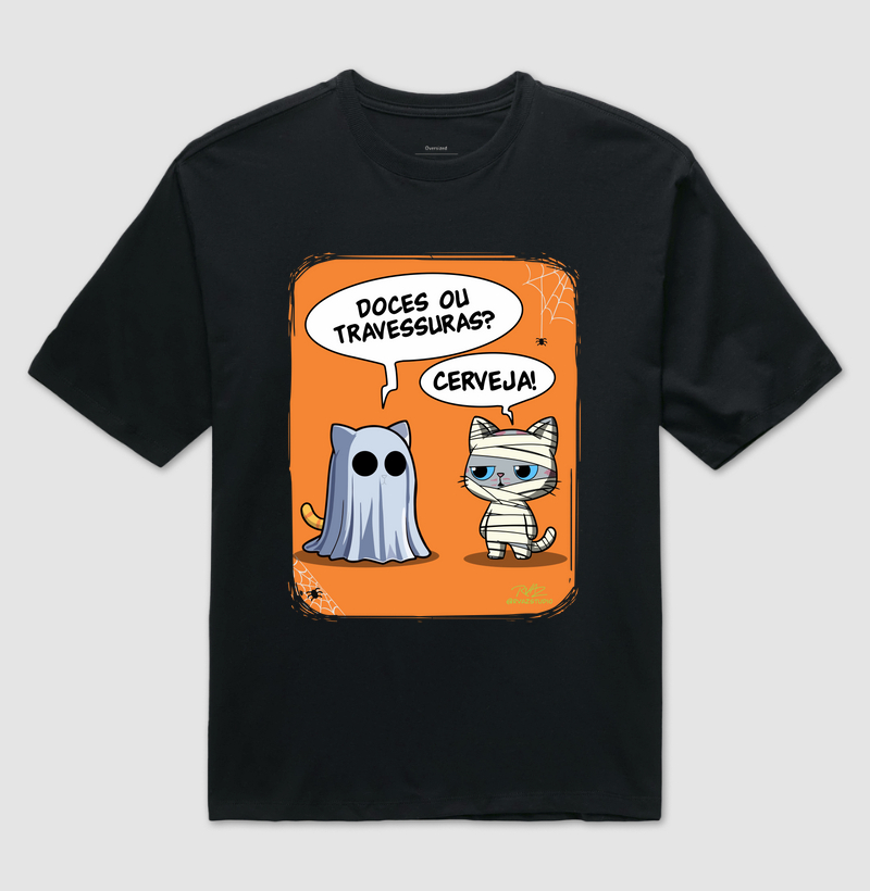 Camiseta Gato Sincero Halloween
