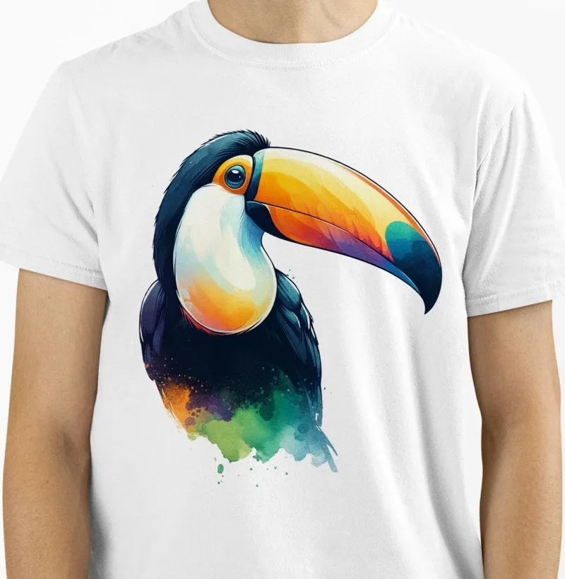 Tucano em tintas