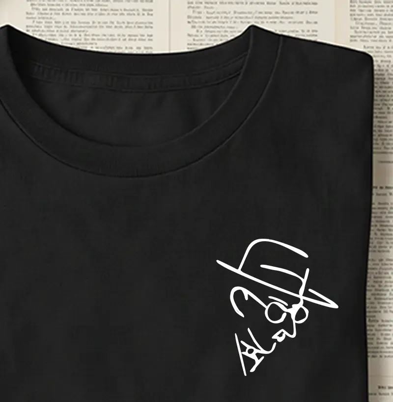 Camiseta - Fernando Pessoa Minimalista