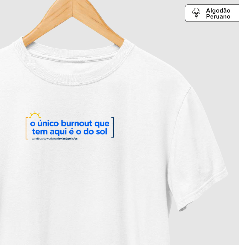 Camiseta em Algodão Peruano Burnout 