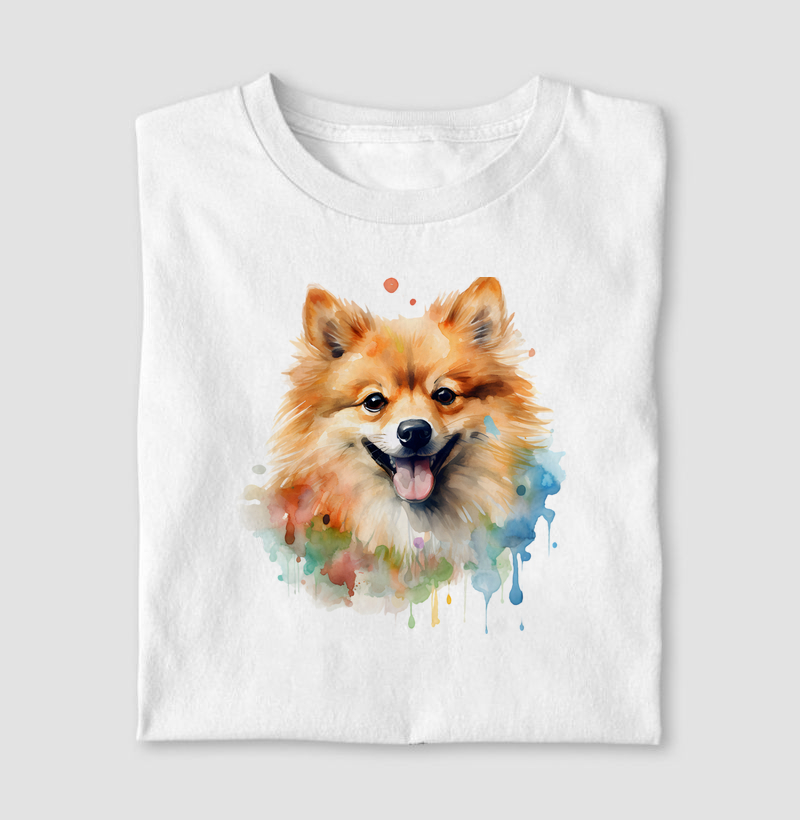 Spitz Alemão aquarela