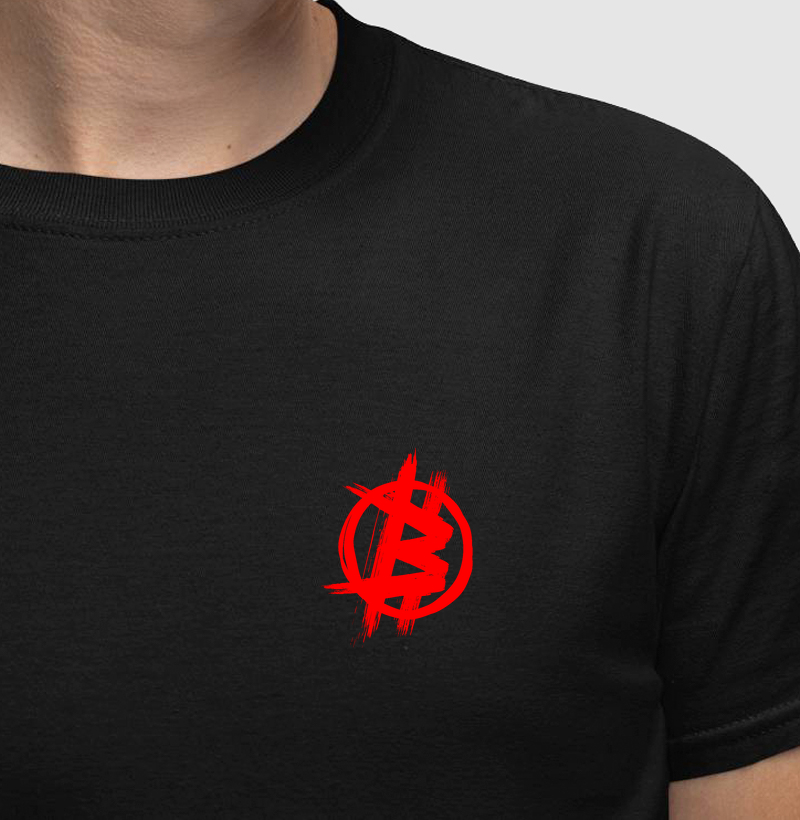 Bitcoin Logo Anarquia - Minimalista