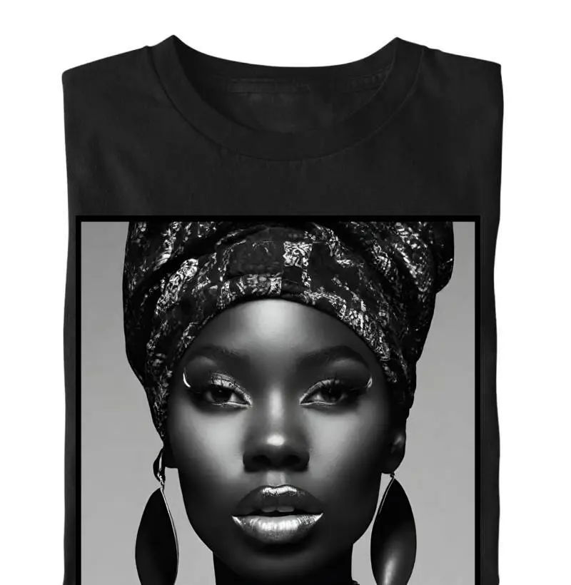 Camiseta Reserva Ink - Rosto Mulher Afro de Moda