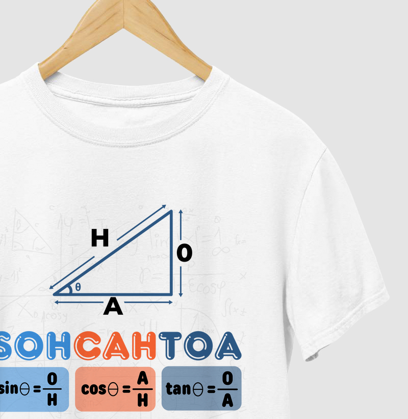Camiseta: " SOH CAH TOA "