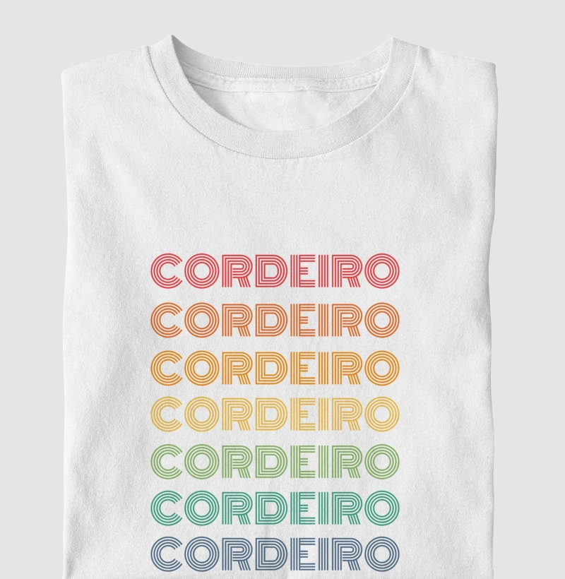 Cordeiro Letreiro Retrô
