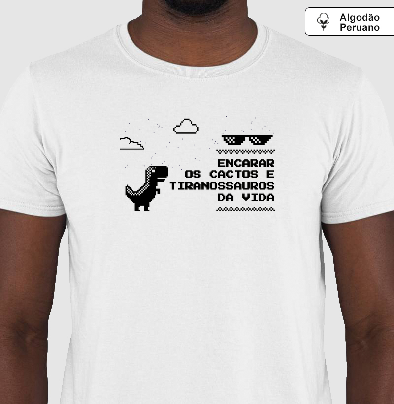 Camiseta🦖Dino & Eu (branca)