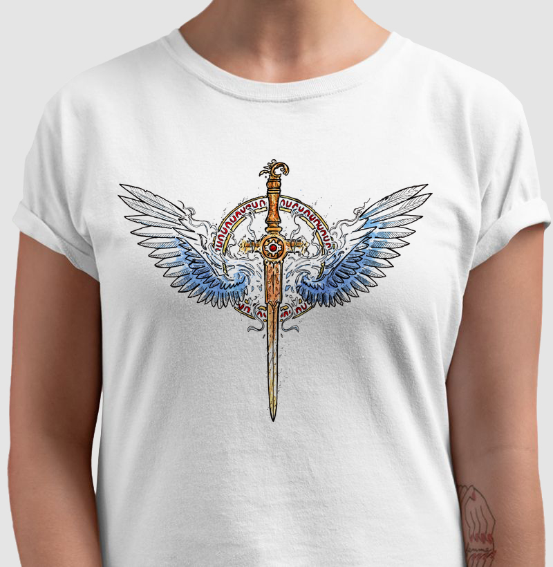 Camiseta A Espada de São Miguel 100% Algodão
