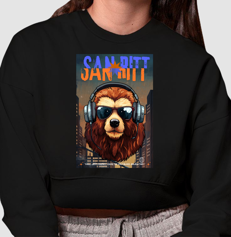 Cropped Moletom  S★R CHILL