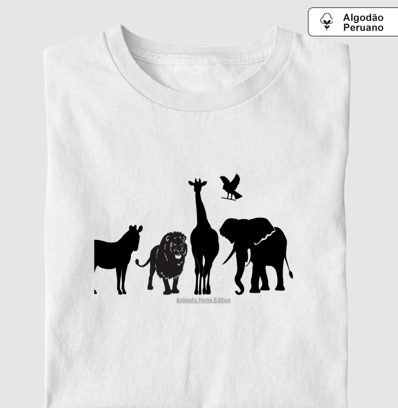 Camiseta Animalis Home Edition 100% Algodão Peruano