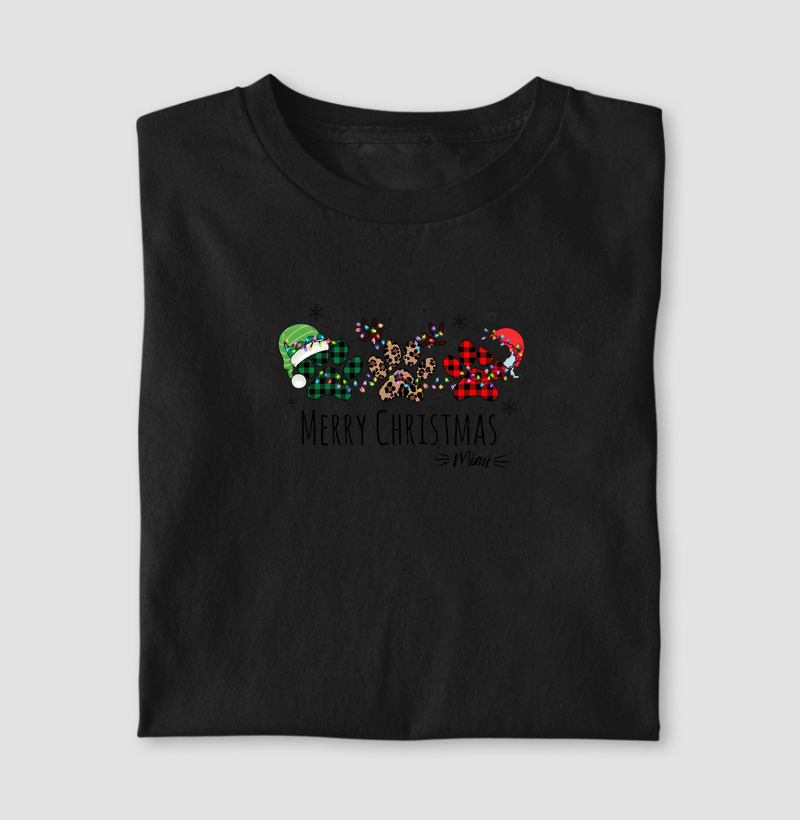 Camiseta Miau Merry Christmas