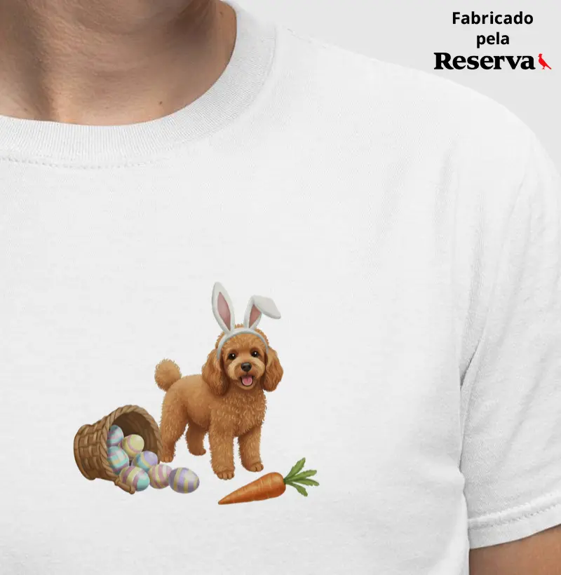 Poodle Marrom - Páscoa