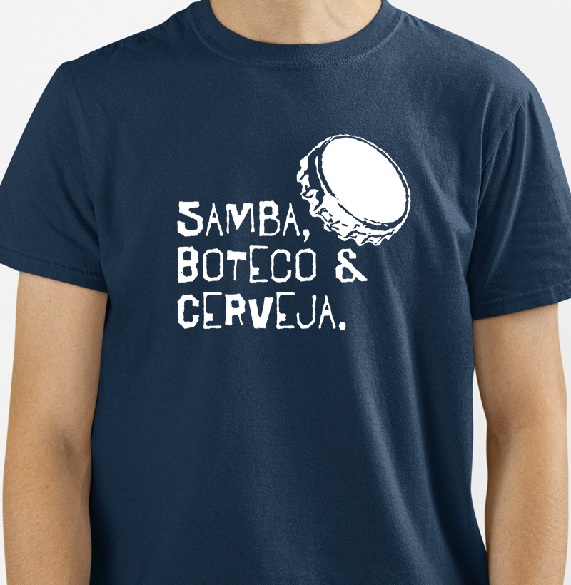 Camiseta Samba, Boteco & Cerveja