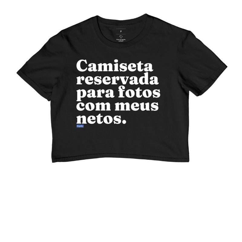 Camiseta reservada para foto com meus netos