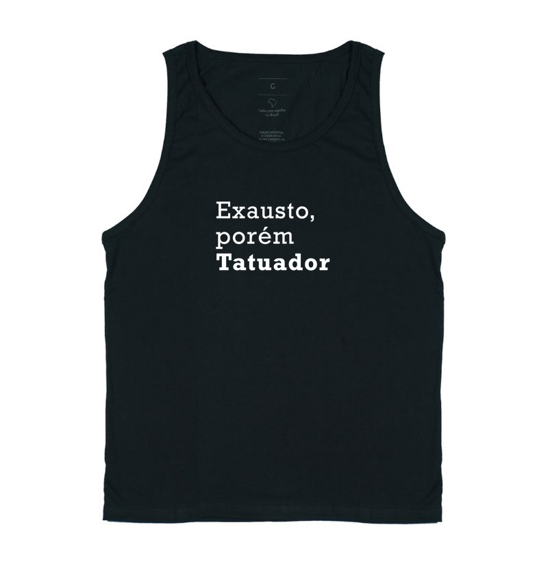 Exausto, porém tatuador