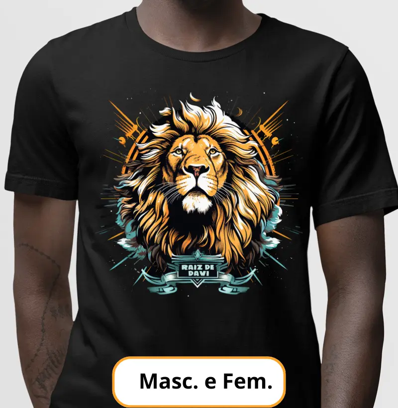 Camiseta Leão - Raiz de Davi