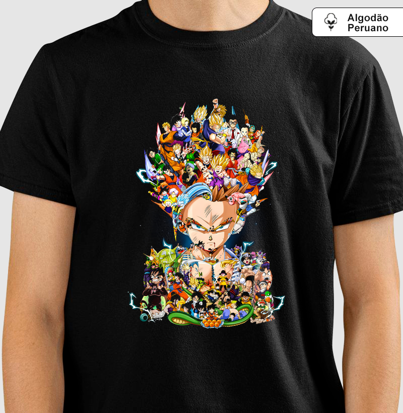 Camisa Algodão Peruano Gohan - Dragon Ball Multiverso