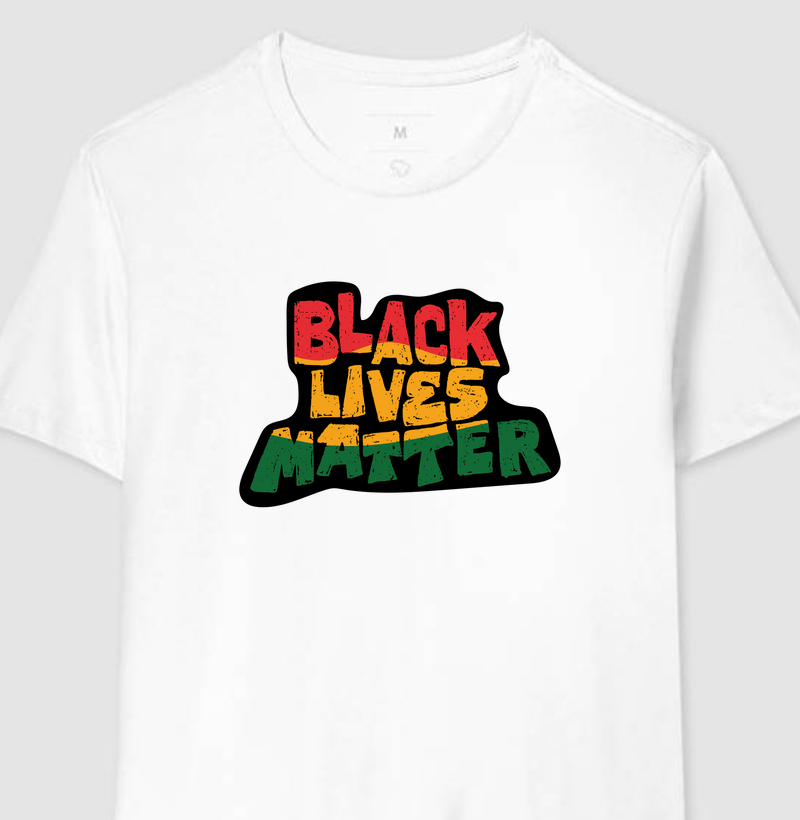 Camiseta Black Lives Matter Branca