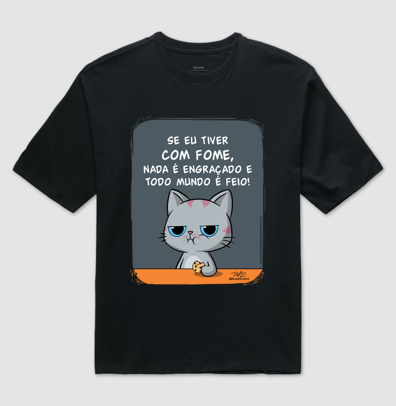 Camiseta Gato Sincero Fome